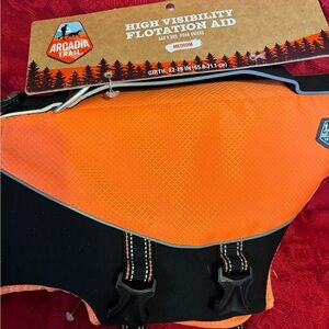 Arcadia Trail Orange and Black Dog Vest